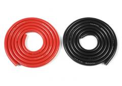 Siliconen-kabel - Superflex - 5,5mm 10AWG - 1940/0.08 Strengen - 1m Rood + 1m Zwart