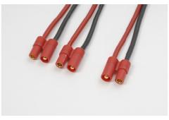 Y-kabel serieel 3.5mm goudstekker, silicone kabel 14AWG (1st)