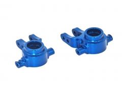 ALLOY FRONT KNUCKLE ARM - 1PR SET BLUE GPM TRX 1/10 SLASH 4X4 RALLY STAMPEDE/RUSTLER/HOSS 4X4