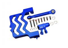 Servo Mount, Saver 25T & Drag Link 6061-T6 Aluminium Blauw GPM TRX XRT GPMXRT024B