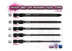 H190070 Set Of Power Tool Tips 2.0, 2.5, 3.00mm + 4.0, 5.8