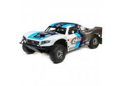 Losi 1/5 5IVE-T 2.0 4WD Short Course Truck Benzine BND, Grijs/Blauw/Wit (LOS05014T1)