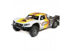 Losi 1/5 5IVE-T 2.0 4WD Short Course Truck Gas BND, Grijs/Oranje/Wit (LOS05014T2)