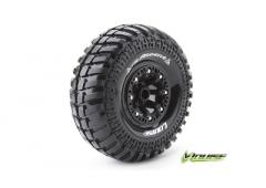 CR-ARDENT - 1-10 Crawler Banden Set - Verlijmd op velg - Super Soft - 2.2" Velgen Zwart