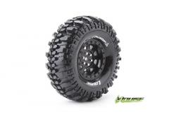 CR-CHAMP - 1-10 Crawler Banden Set - Verlijmd op velg - Super Soft - 1.9" Velgen Zwart -