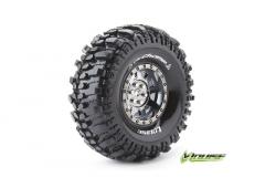 CR-CHAMP - 1-10 Crawler Banden Set - Verlijmd op velg - Super Soft - 1.9" Velgen Zwart C