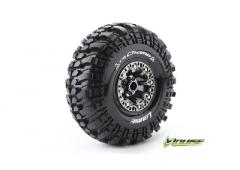 CR-CHAMP - 1-10 Crawler Banden Set - Verlijmd op velg - Super Soft - 2.2" Velgen Zwart C