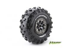 CR-ROWDY - 1-10 Crawler Banden Set - Verlijmd op velg - Super Soft - 2.2" Velgen Zwart C