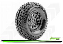 CR-GRIFFIN - Class 1 - 1-10 Crawler Tire Set - Mounted - Super Soft - Black 1.9 Wheels - Hex 12mm -