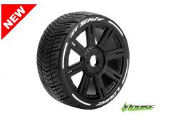 GT-SHIV - MFT Technology - 1-8 Buggy Banden Set - Verlijmd op velg - Super Soft - Spaakv