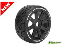 GT-TARMAC - MFT Technology - 1-8 Buggy Banden Set - Verlijmd op velg - Super Soft - Spaa