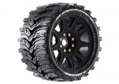 Louise RC - L-T3356SB- MFT - MT-CYCLONE speed - 1-8 Monster Truck Tire Set - Mounted - Soft - Black Louise RC - L-T3356SB- MFT - MT-CYCLONE speed - 1-8 Monster Truck Tire Set - Mounted - Soft - Black
