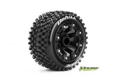 ST-UPHILL - 1-16 Truck Banden Set - Verlijmd op velg - Soft - 2.2" Velgen Zwart - REVO -