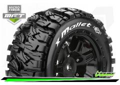 MFT - X-MALLET - X-Maxx Serie - Mounted - Sport - Black wheels - Hex 24mm - L-T3350B