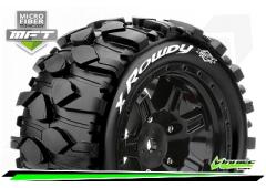 MFT - X-ROWDY - X-Maxx Serie - Mounted - Sport - Black wheels - Hex 24mm - L-T3351B