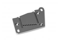 Motor mount cap, 6061-T6 aluminum (gray-anodized)