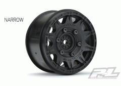 PR2774-03 Raid 2.8" Zwart 6x30 verwijderbare zeskantwielen voor Stampede / Rustler 2wd & 4wd voor en