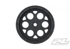 PR2782-03 Showtime 2.2" Sprint Car 12mm Hex Front Black Wheels voor Dirt Oval (met 2.2" 2WD Buggy Fr