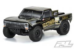 PR3551-18 Pre-cut 1967 Ford F-100 Race Truck Heatwave Edition Tough-Color (zwart) Body voor Slash 2w