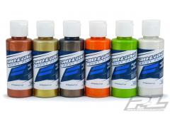 PR6323-02 Pro-Line RC bodypaint metallic / pearl color set (6-pack) Speciaal geformuleerde verf op w