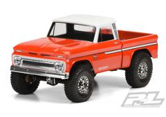 PR3483-00 1966 Chevrolet C-10 Clear Body (Cab + Bed) for 12.3" (313mm) Wheelbase Scale Crawlers