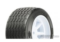 PRO10139-17 VTA Rear Tires (31mm) Mounted on White Wheels for VTA Class