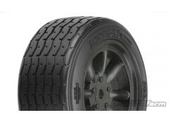 PRO10140-18 VTA Front Tires (26mm) Mounted on Black Wheels for VTA Class