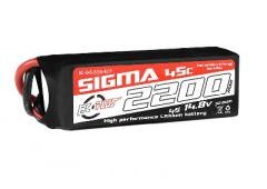 2200 mAh - 4S1P - 14.8V - XT-60 - Li-Po Batterypack - Sigma 45C