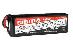 2600 mAh - 4S1P - 14.8V - XT-60 Li-Po Batterypack - Sigma 45C