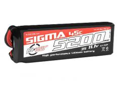 5200 mAh - 3S1P - 11.1V - XT-60 - Li-Po Batterypack - Sigma 45C