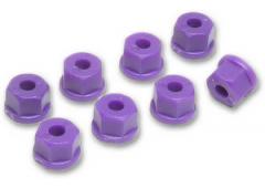 RPM70828 6-32 Nylon Nuts Purple