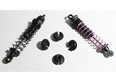 RPM73152 Black Shock Spring Cups, Losi, Traxxas