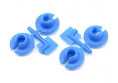 RPM73155 Blue Shock Spring Cups, Losi, Traxxas