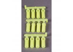 RPM73377 Heavy Duty Rod Ends (12) 4-40 Yellow