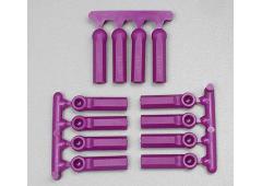 RPM73398 Long Shank Rod Ends (12) 4-40 Purple