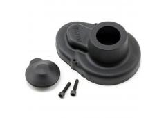 RPM80082 Molded Gear Cover fits Assoc. SC10, B4, T4 Black