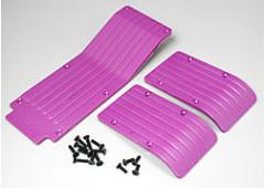 RPM80118 T-Maxx & E-Maxx Three Pc. Skid / Wear Plate Set (Purple)