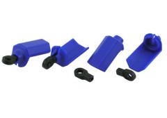 RPM80405 Blue Shock Shaft Guards for Traxxas & Durango