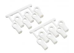 RPM80471 Traxxas Short Rod Ends  Dyeable White