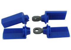 RPM80575 Blue Shock Shaft Guards for Associated 1/10th Scale Shocks