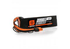 Spektrum 2200mAh 3S 11.1V 50C Smart LiPo Battery, IC3 (SPMX22003S50)