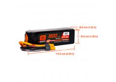 Spektrum 1800mAh 22.2V 6S 50C Smart G2 LiPo Battery: IC3