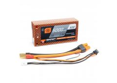 5000mAh 2S 7.4V 50C Smart LiPo Hardcase; 5mm Tubes (SPMX50002S50HT)