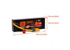 5000mAh 7.4V 2S 30C Smart G2 Hardcase LiPo Battery: IC5