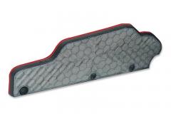 TMT Spatbord zwart-rood voor ARRMA Kraton EXB