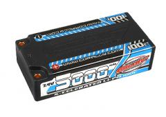 5000 mAh - 7.4V - Stick 2S - X-Celerated 100C LiPo HV Battery -  4mm Bullit