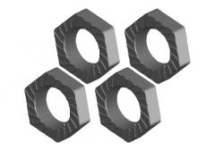 C-00180-230 Wheel Nut - Aluminum - Ribbed - 4 pcs