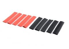 Krimpkous - 9.5mm - Rood + Zwart - 10 pcs