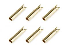 Team Corally - Bullit stekker 2.0mm - Vrouwelijk - Goud contacten - Ultra lage interne weerstand - 6
