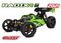 Team Corally - RADIX 4 XP V2022 - 1/8 Buggy EP - RTR - Brushless Power 4S - No Battery - No Charger